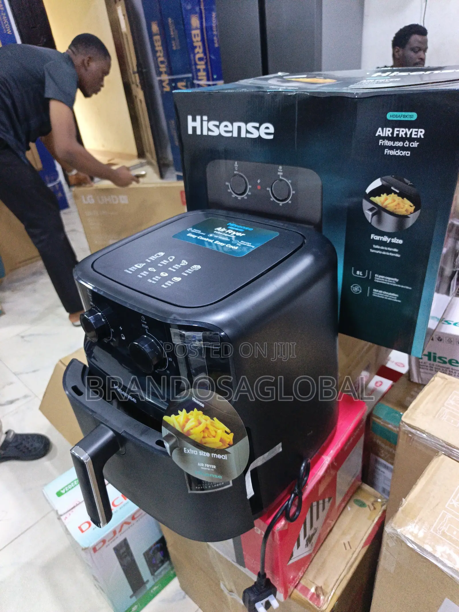 Hisense HO8AFBK1S1 Digital Air Fryer – Healthy Cooking Appliance
