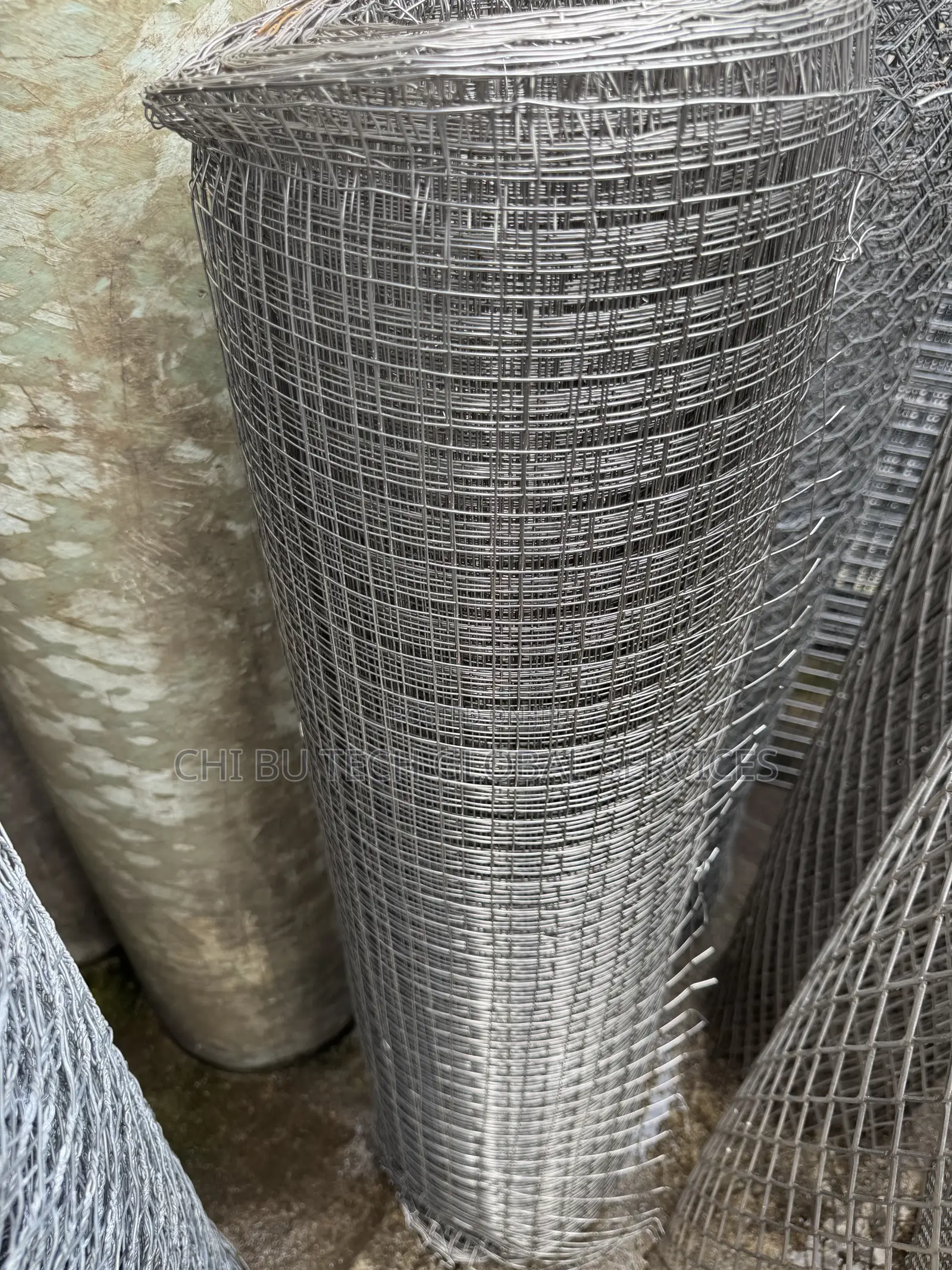Silver-Colored Welded Wire Mesh