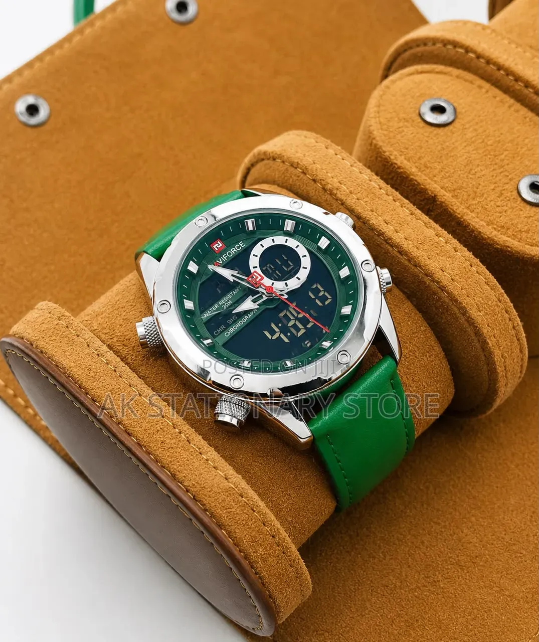 Naviforce 9208 Quality Leather Strap and Waterproof