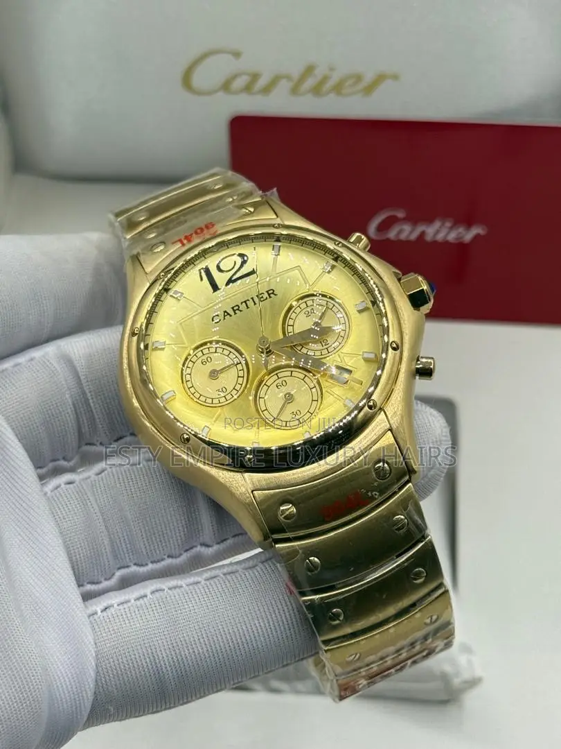 Quality Luxury Cartier Chronograph Chain Watch