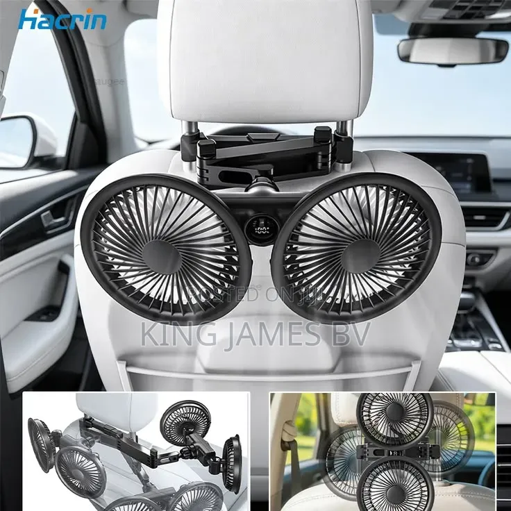 Double Headed Vehicle Fan – Powerful Car Cooling Solution