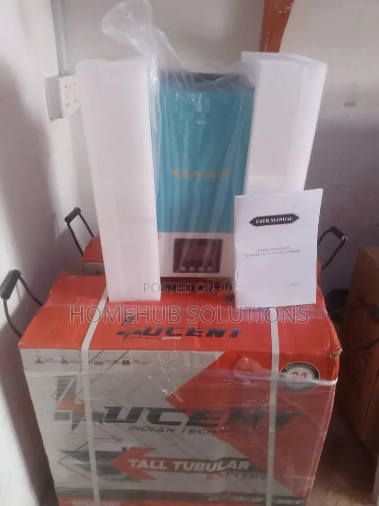 New 3kva 24v Inverter With 2 Battery
