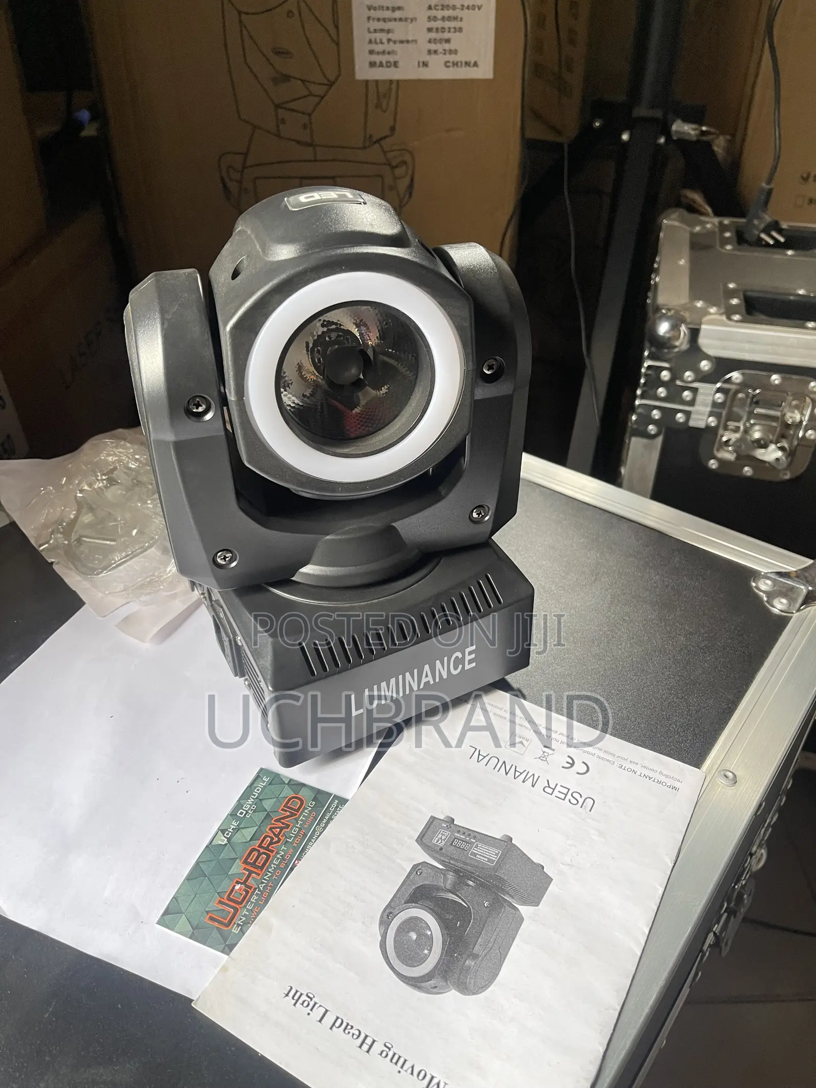 60w Led Mini Beam Moving Head With Led Ring