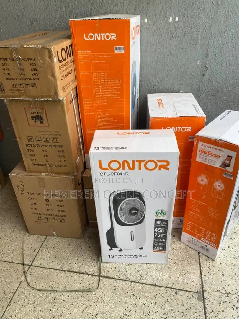 Lontor Rechargeable Water Mist Fan