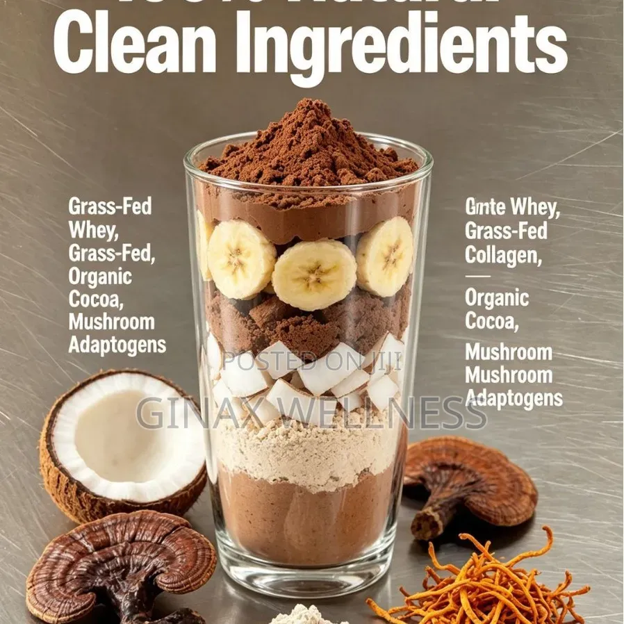 All-in-One Protein Smoothie Powder With Collagen, Cocoa, and Milk