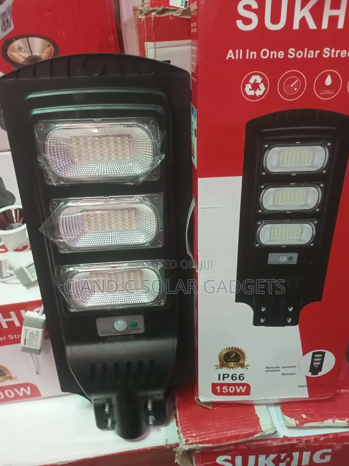 All in One Solar Street Light 3 Eyes