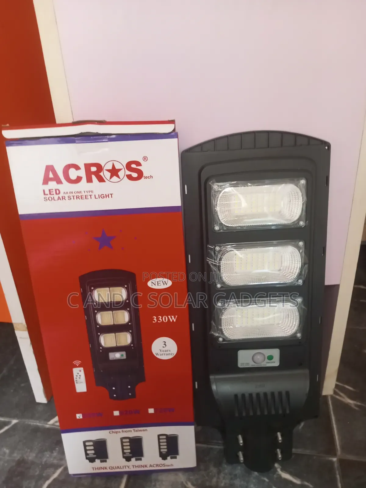 All in One Solar Street Light 3 Eyes
