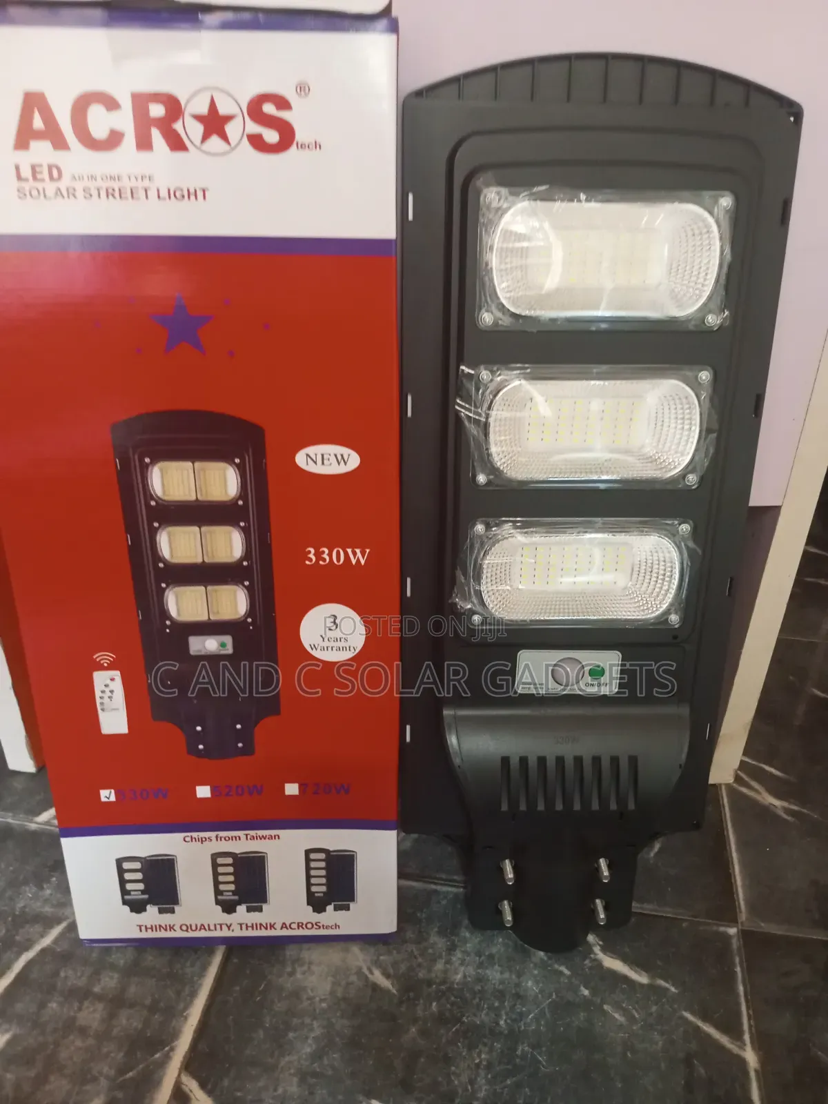 All in One Solar Street Light 3 Eyes
