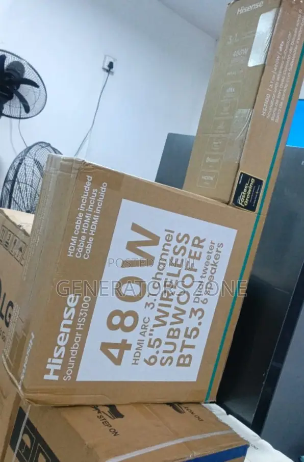 Hisense 3.1 Channel Sound System With 480W High Output