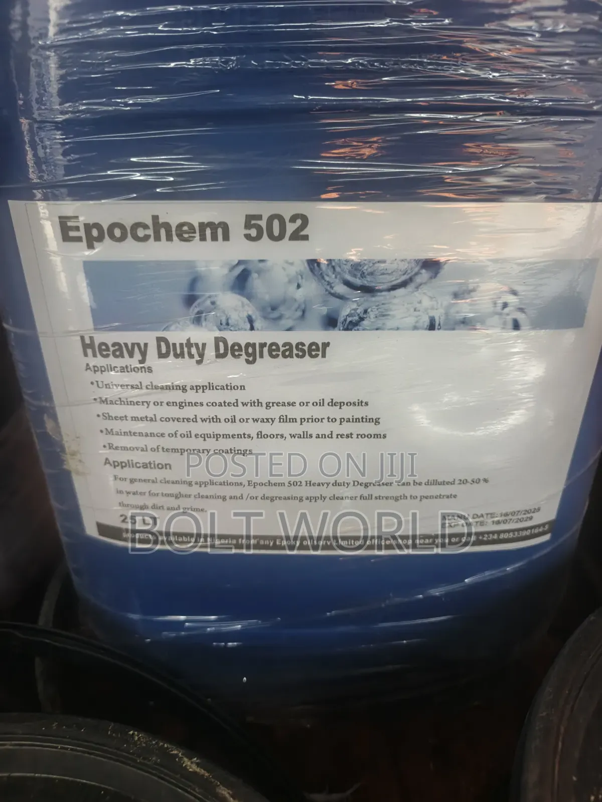 Epochem 502 Heavy Duty Degreaser Rig Wash 25Ltrs