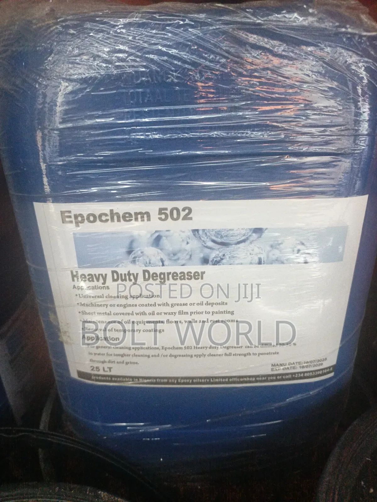 Epochem 502 Heavy Duty Degreaser Rig Wash 25Ltrs