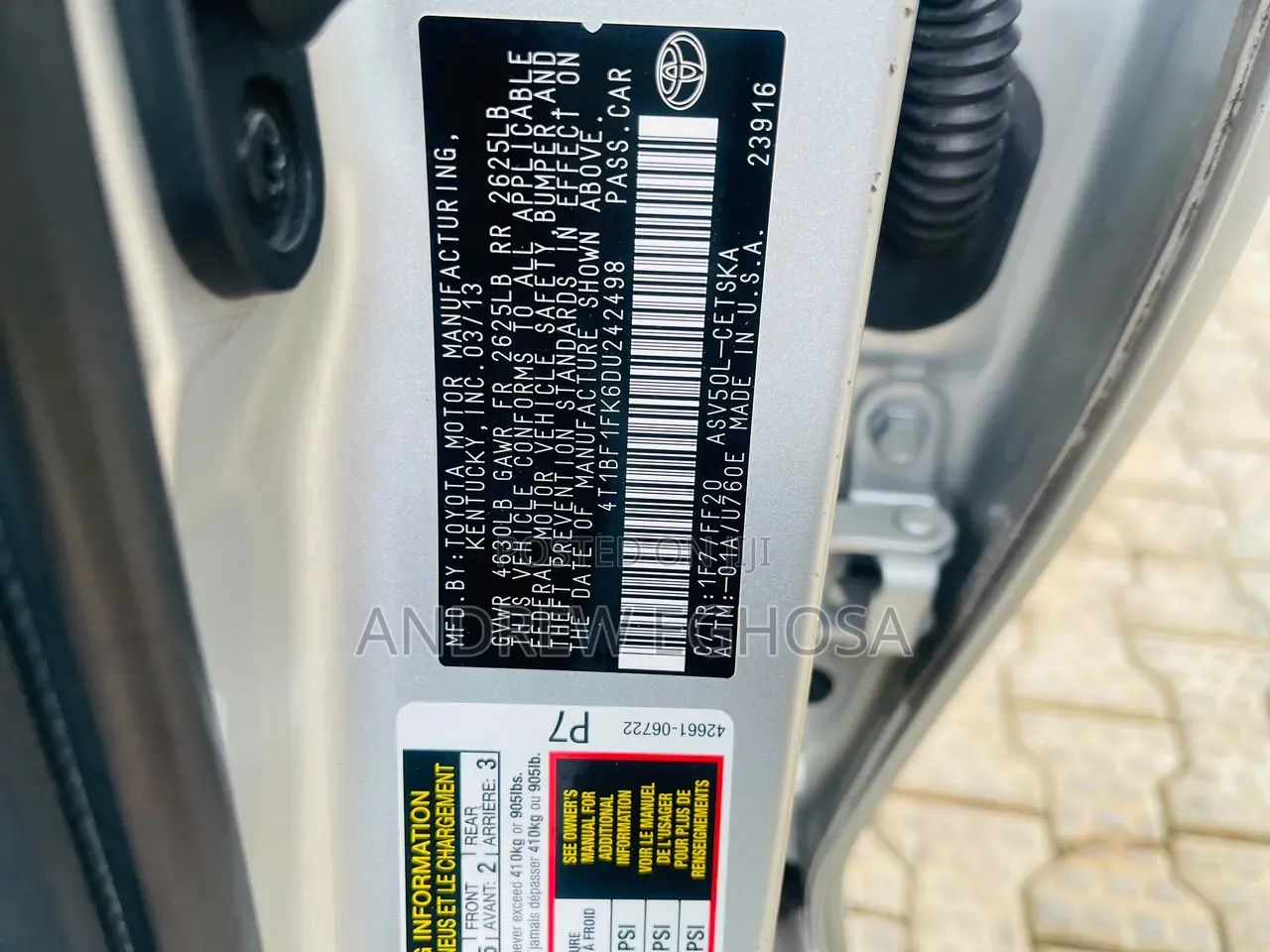 Toyota Camry 2013 Silver