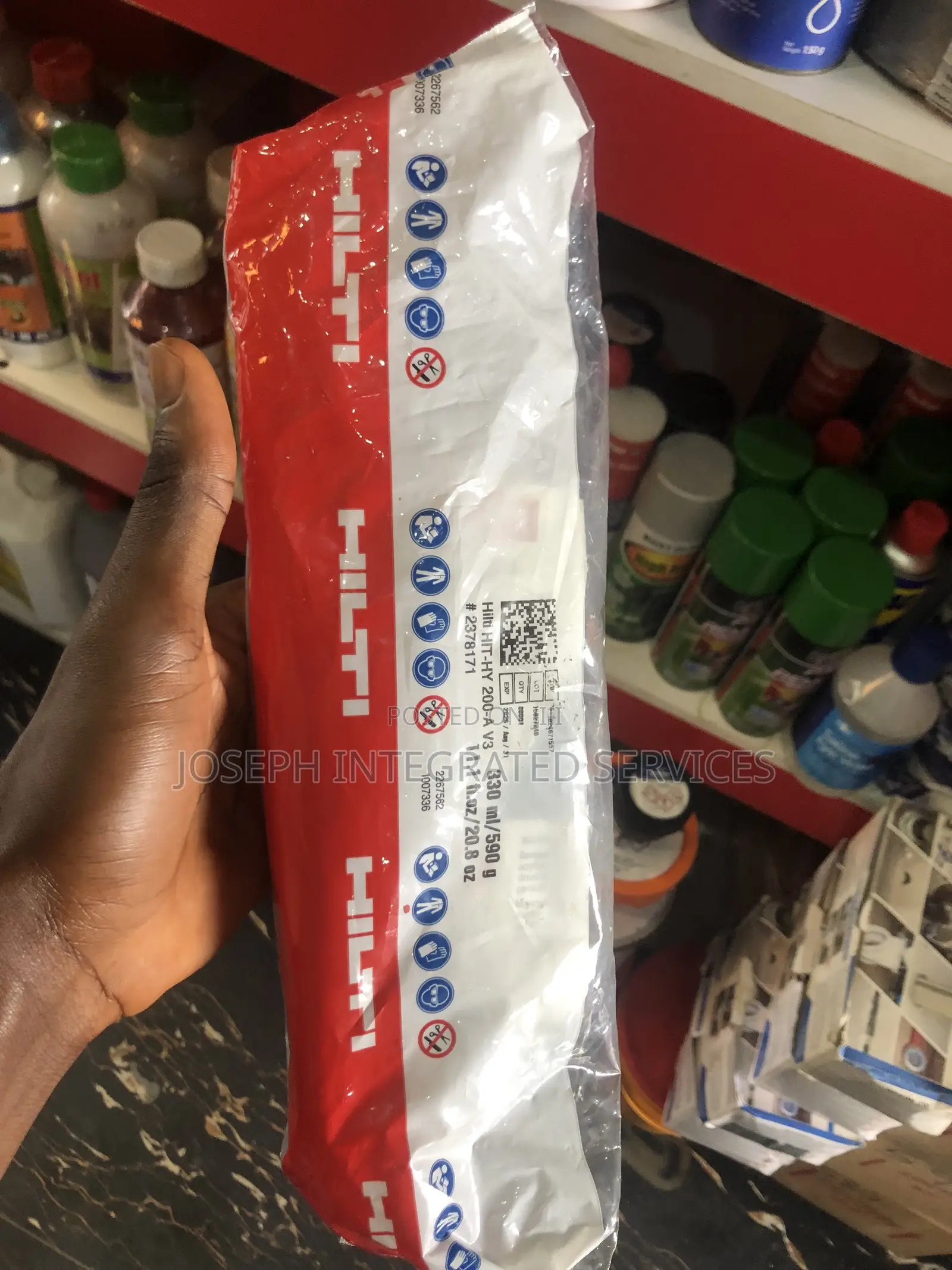 Product: Hilti HIT-HY 200-a V3 Injectable Mortar 330 Ml