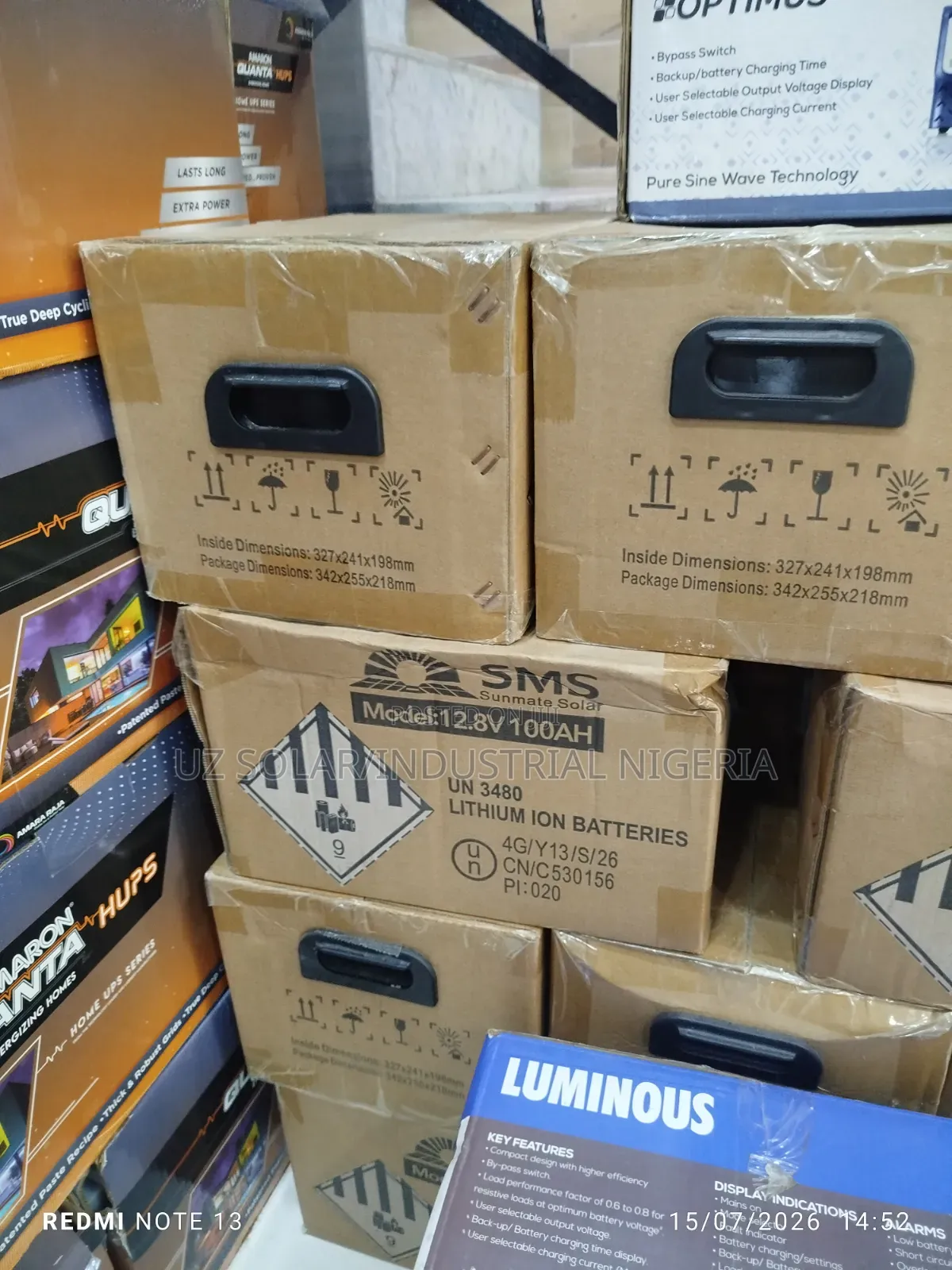 SMS 100Ah 12v Lithium Battery