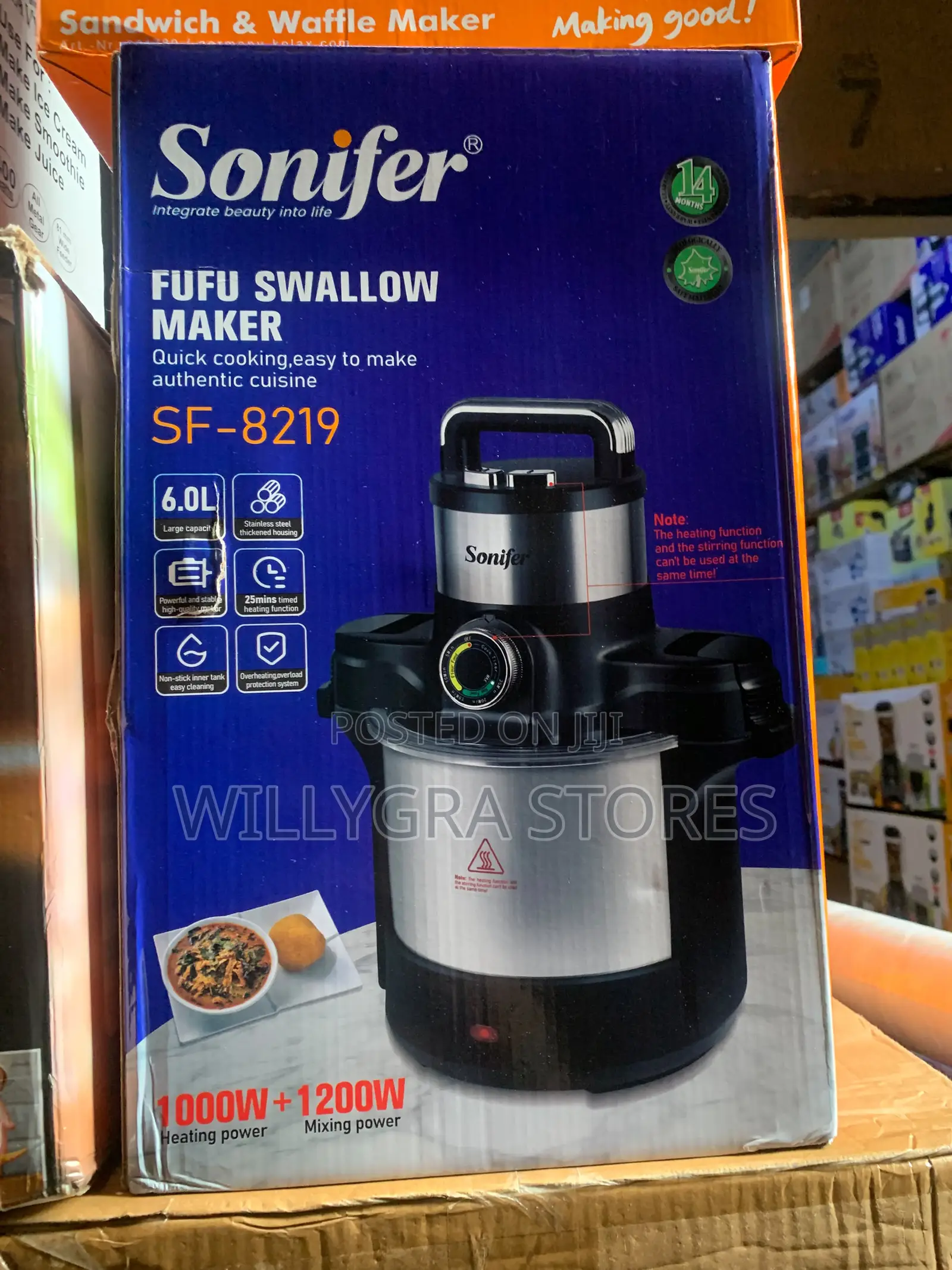 Sonifer Luxurious Automatic Fufu Maker All-in-One Swallow Machine