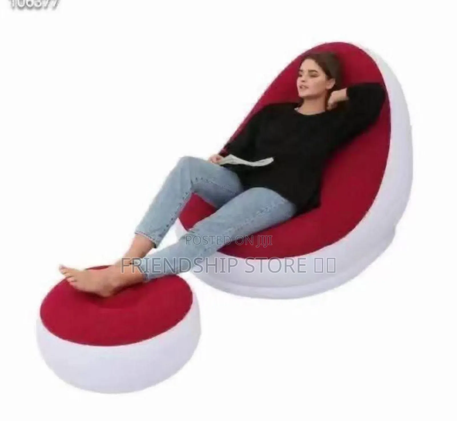 Inflatable Sofa Chair With Foot Rest