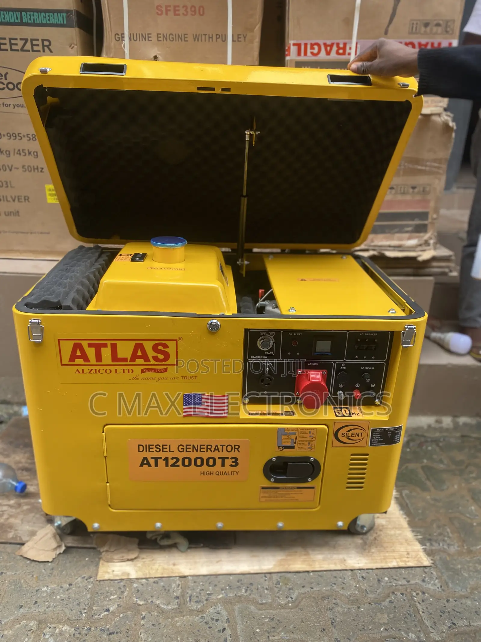 Atlas 12kva Diesel Soundproof Generator With High Quality Engine