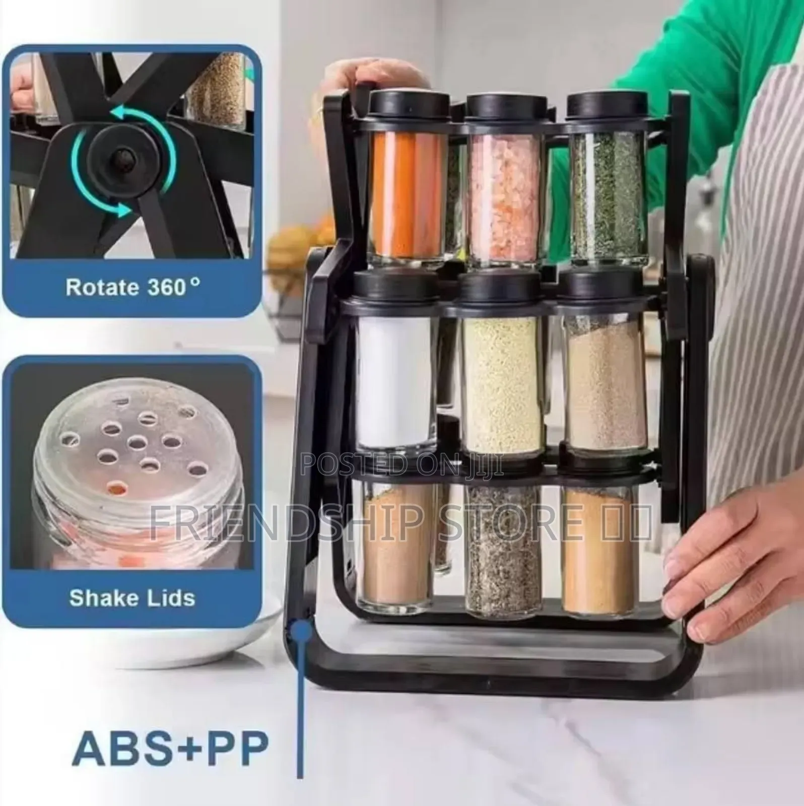 18 PCs Rotating Spice Rack