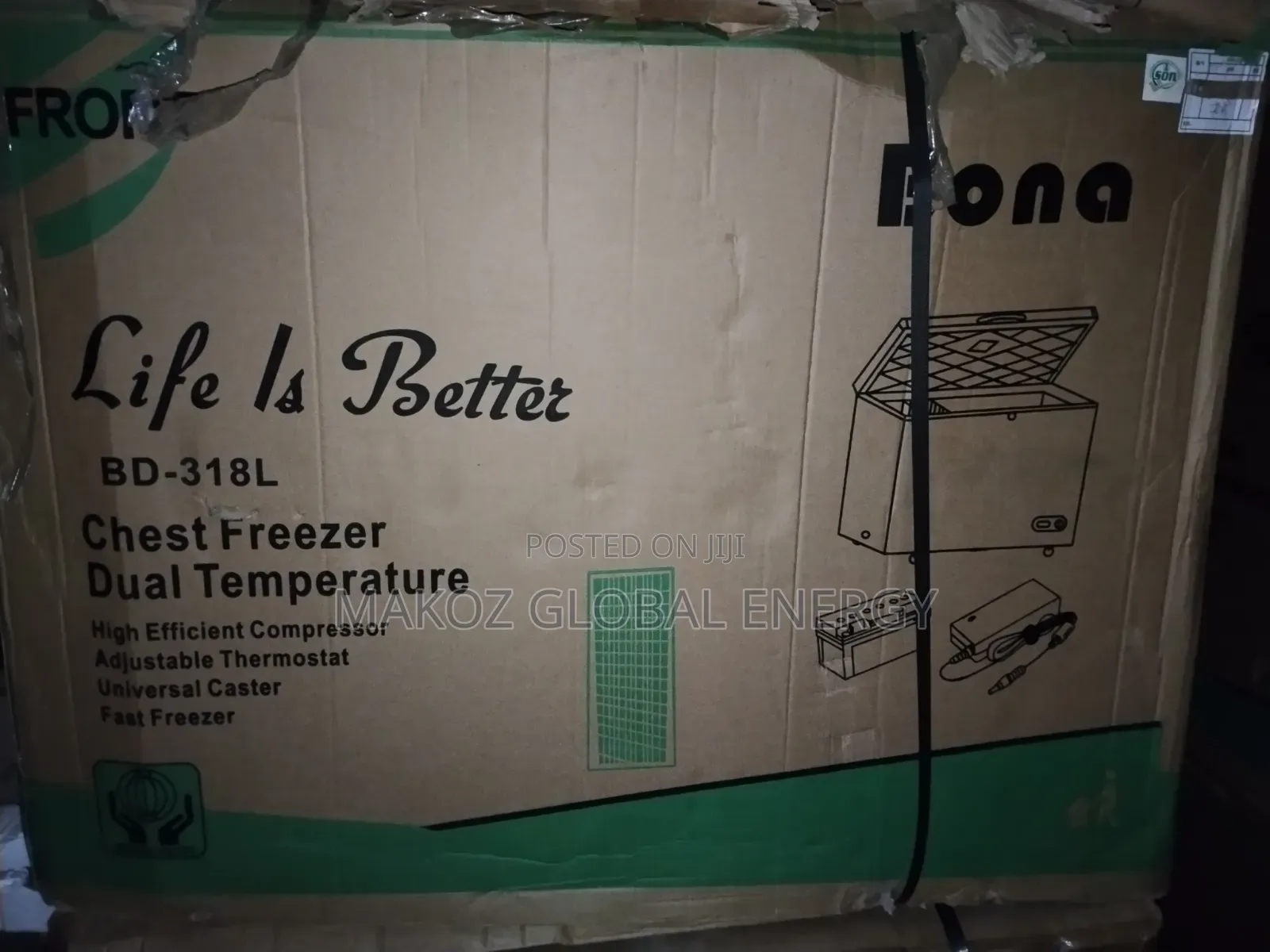 Bona AC/DC Chest Freezer 318L