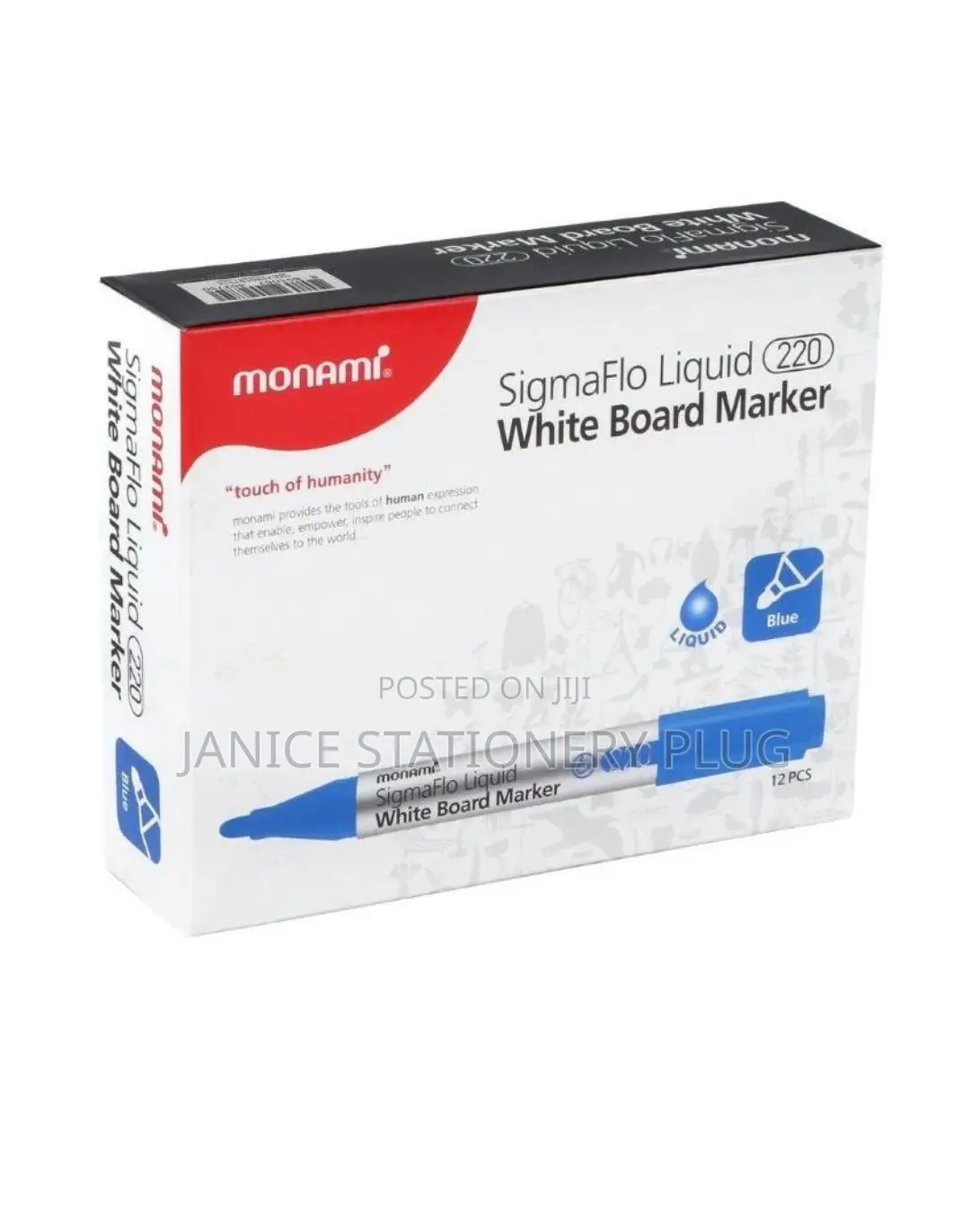 Monami SigmaFlo Liquid 220 White Board Marker