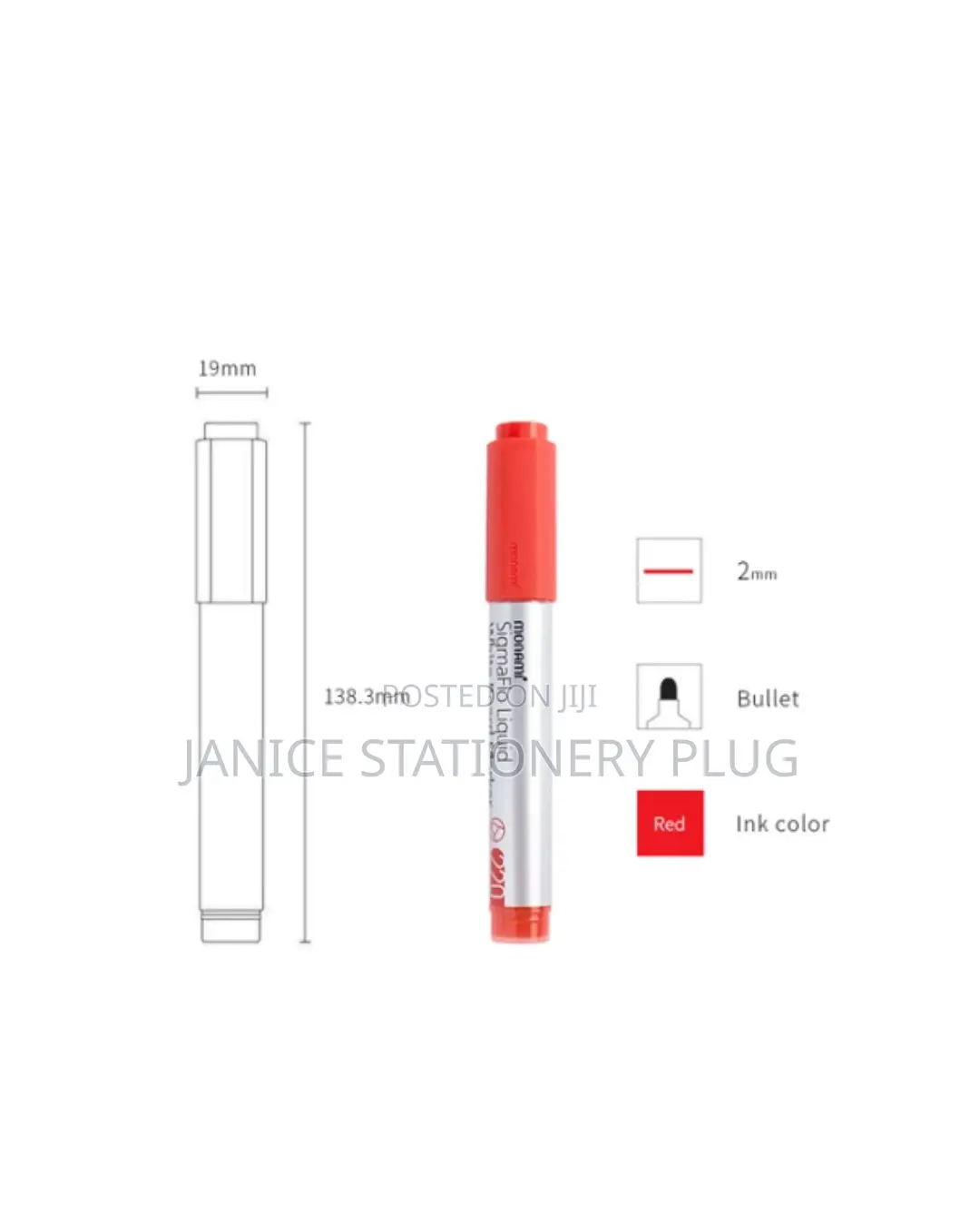 Monami SigmaFlo Liquid 220 White Board Marker