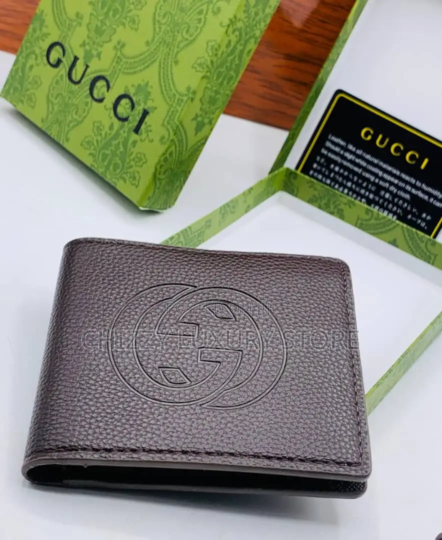 Gucci Quality Luxury Men Genuine Leather Wallet