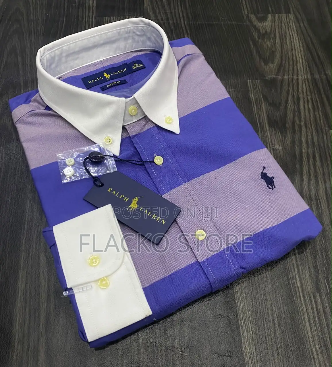 High Quality Polo Ralph Lauren Two Toned Bold Stripe Shirts