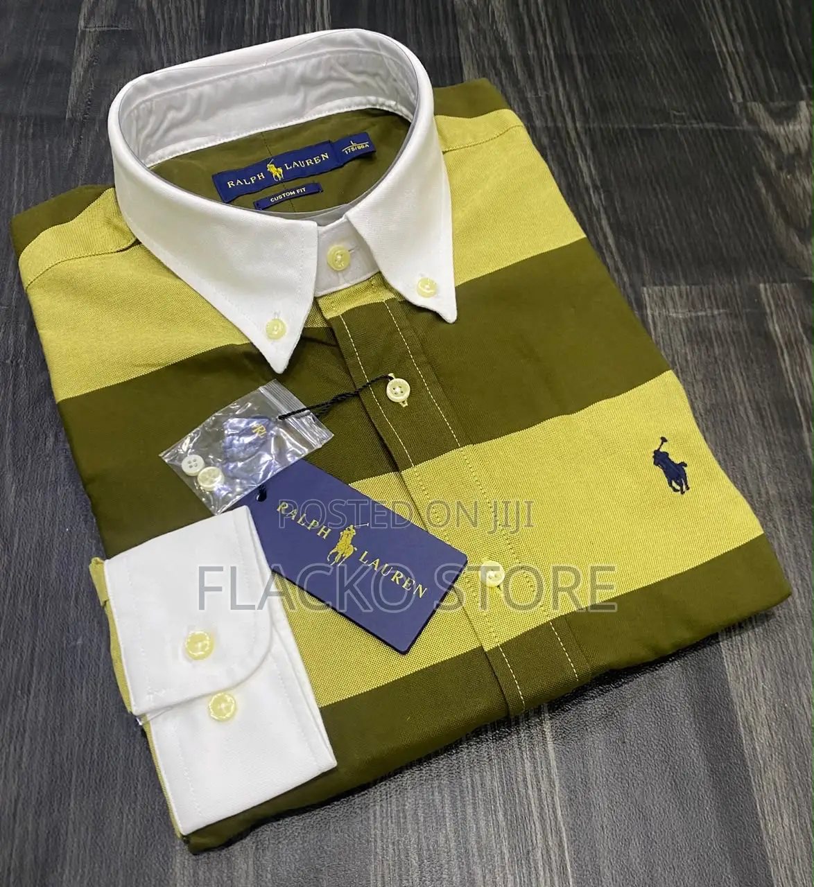 High Quality Polo Ralph Lauren Two Toned Bold Stripe Shirts