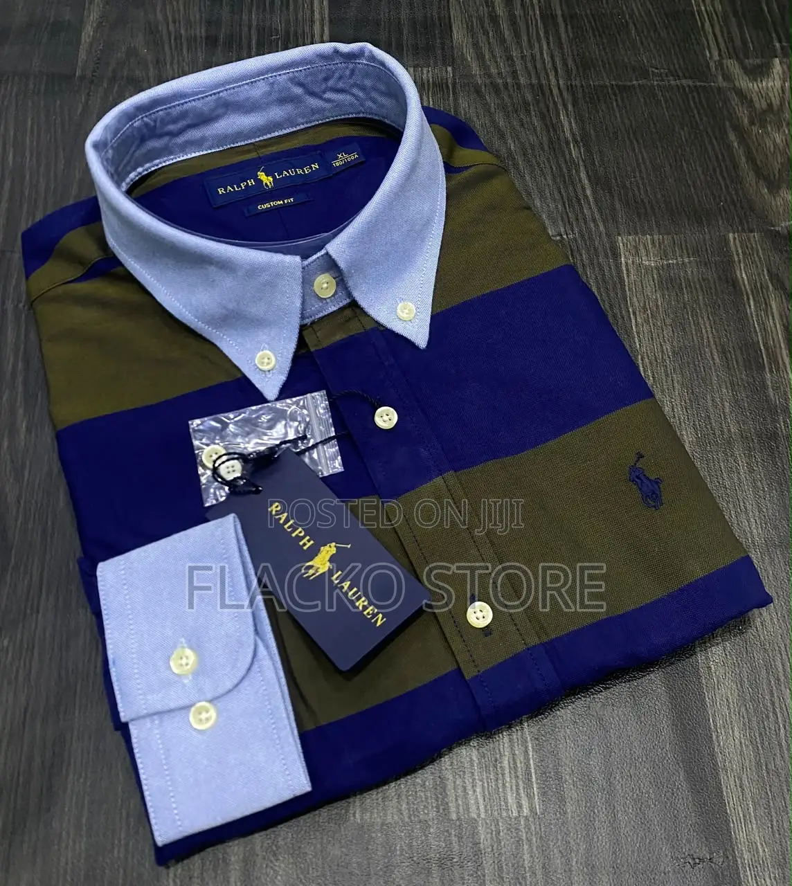 High Quality Polo Ralph Lauren Two Toned Bold Stripe Shirts
