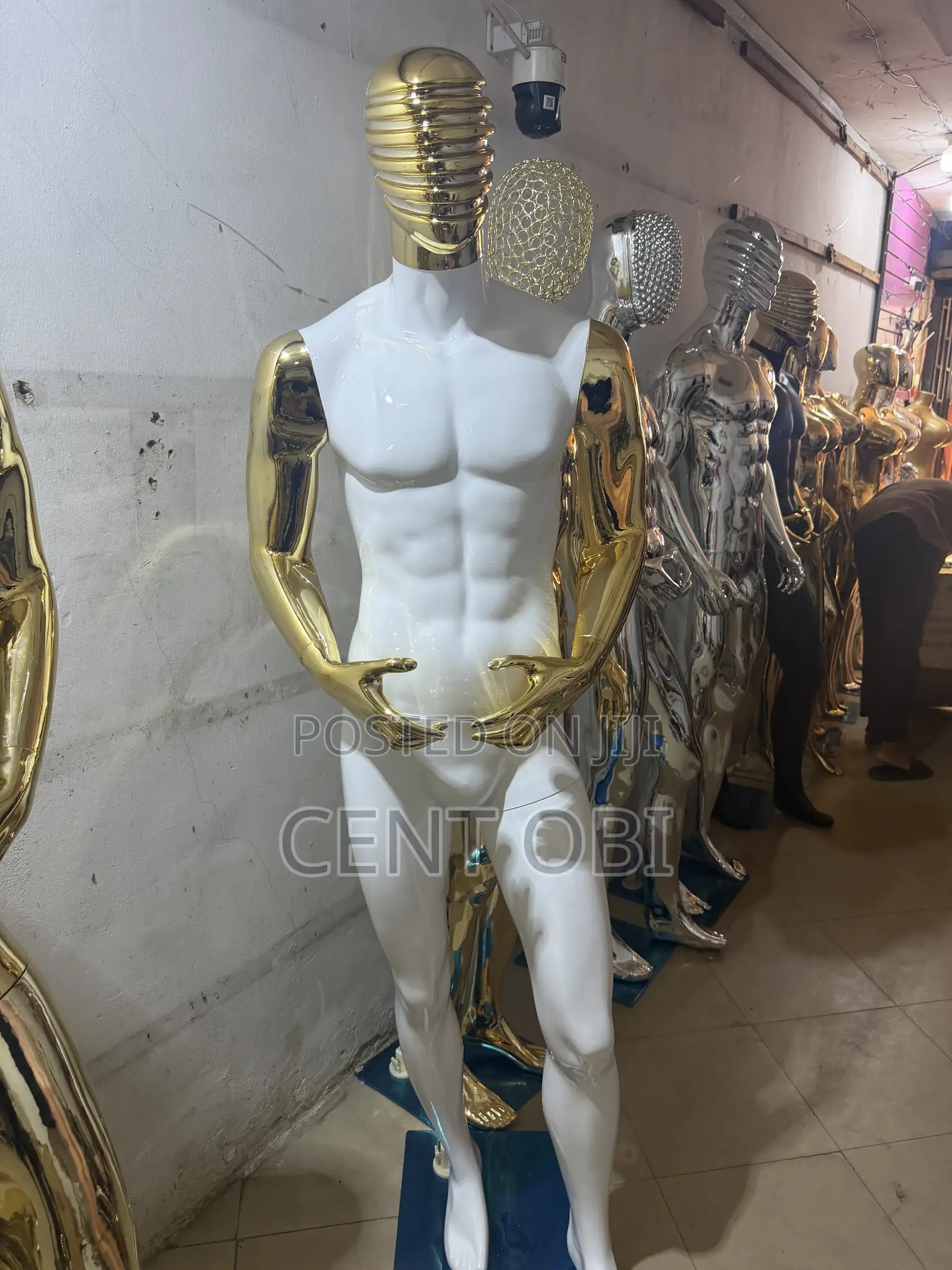 White Nd Gold Male Mannequin