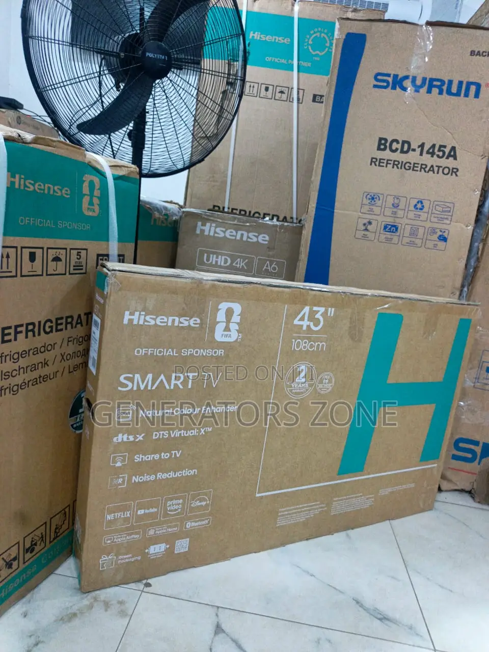 Hisense 43 Inch LED Smart TV Model 43A4S for Every Home