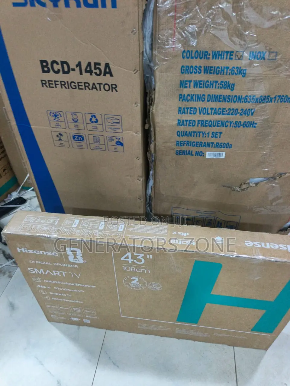 Hisense 43A4S Smart TV With Sleek 43 Inch LED Backlight Design