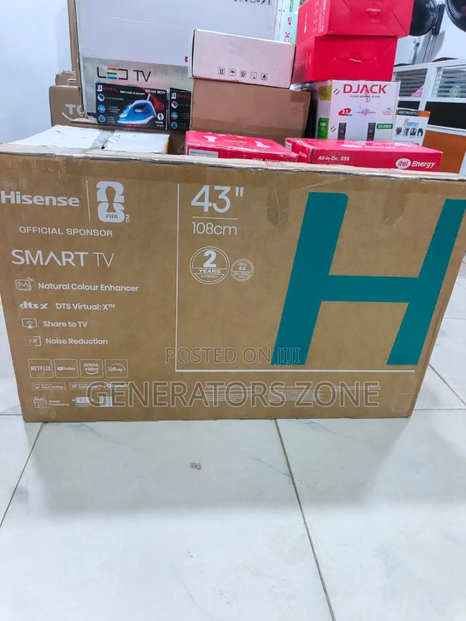 Hisense 43A4S LED Backlight Smart TV With Smart Home Compatibility