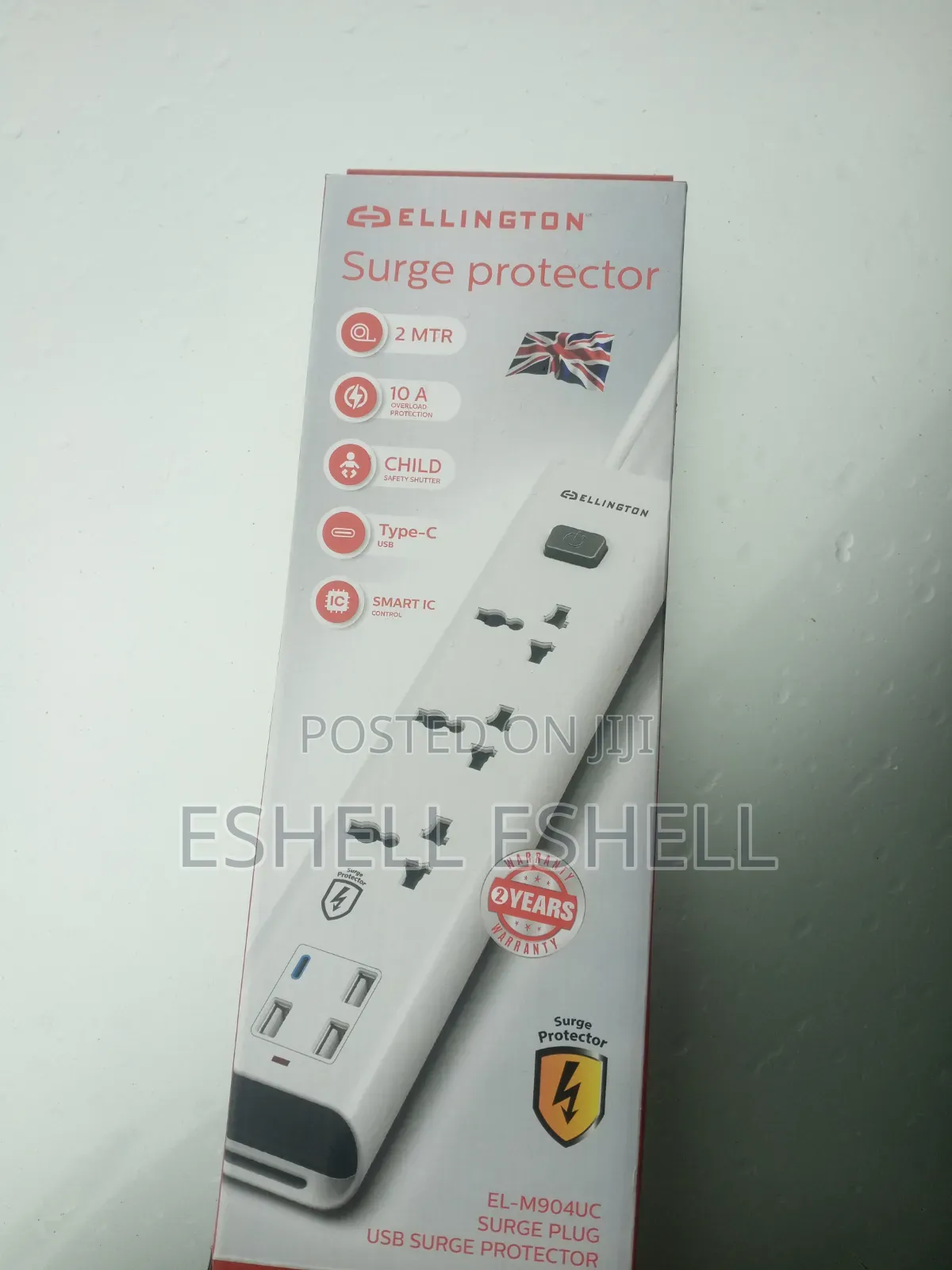 Original Ellington 5 Way Extension Box With Surge Protector