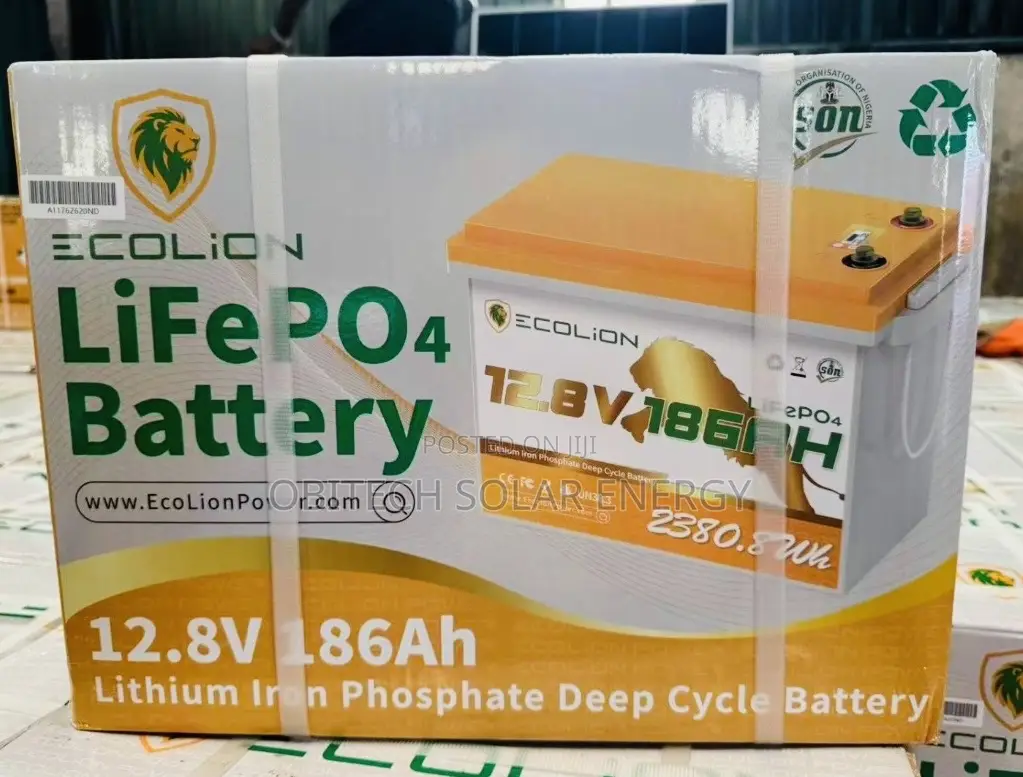 Ecolion 2.5kWh 12V Lithium Battery – Brand New