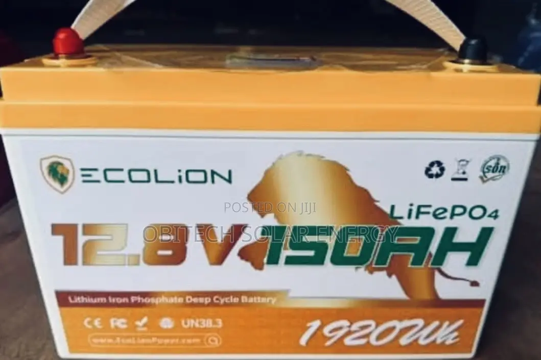 Ecolion 1.5kWh 12V Lithium-Ion Battery (100Ah) – Brand New