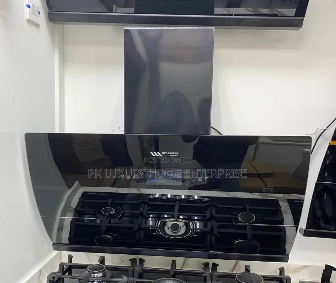 Sky-Oppein 90cm Plasma Hood and 5 Burner Gas Combo