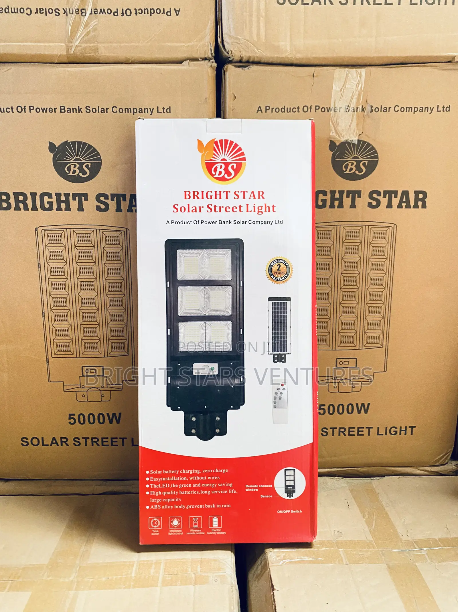 6 Eyes Solar Street Light 300W REMOTE CONTROL | IP65 Waterproof