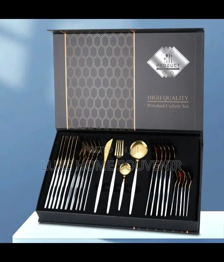 High Quality Stainless Steel Cutlery Set Gold
