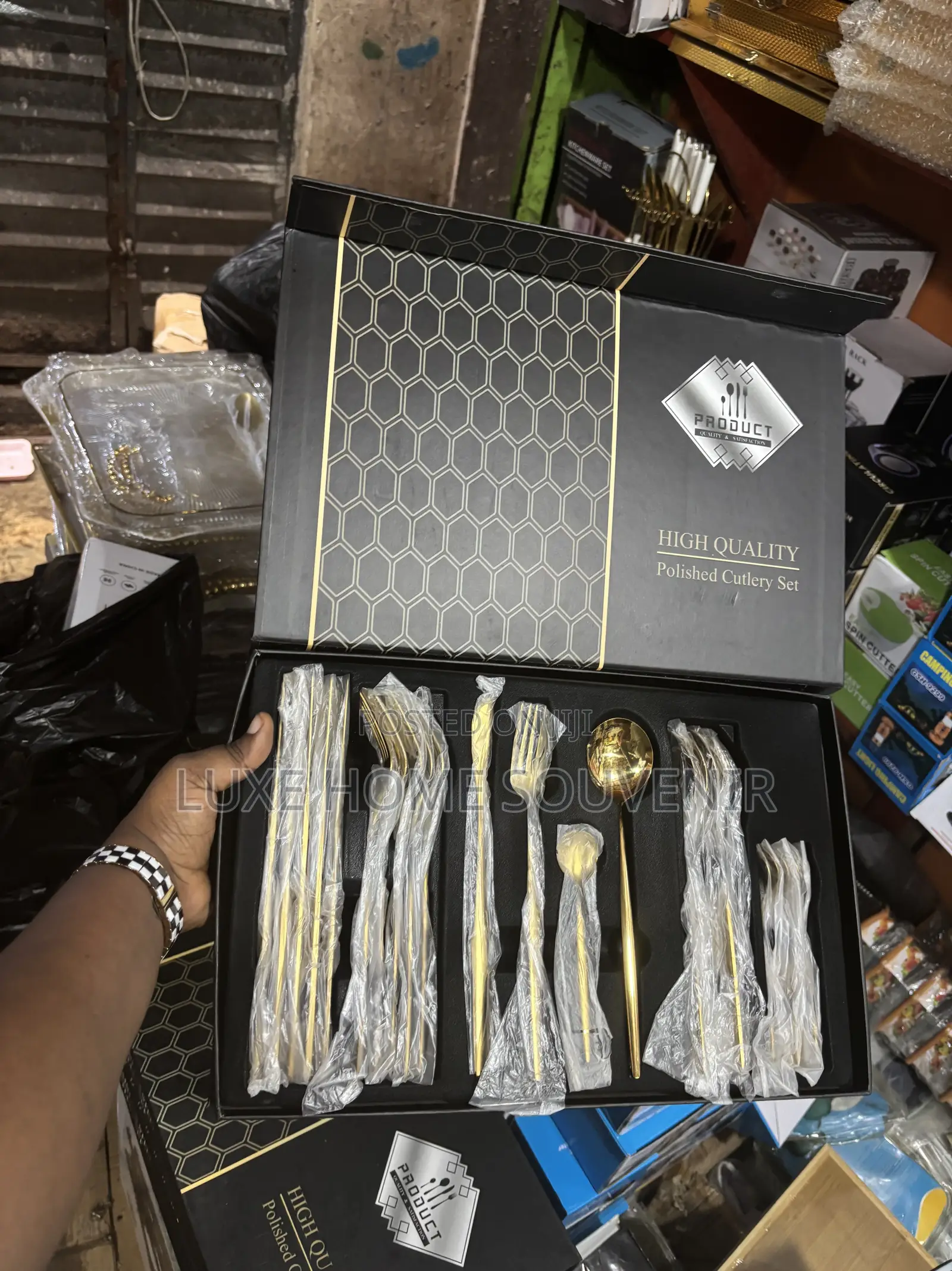 High Quality Stainless Steel Cutlery Set Gold