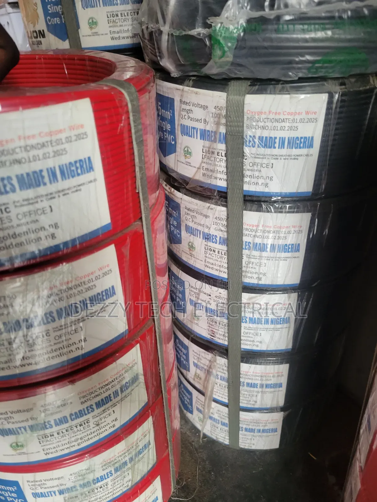 Lion Golden 1.5mm2 Single Core PVC Electrical Wires