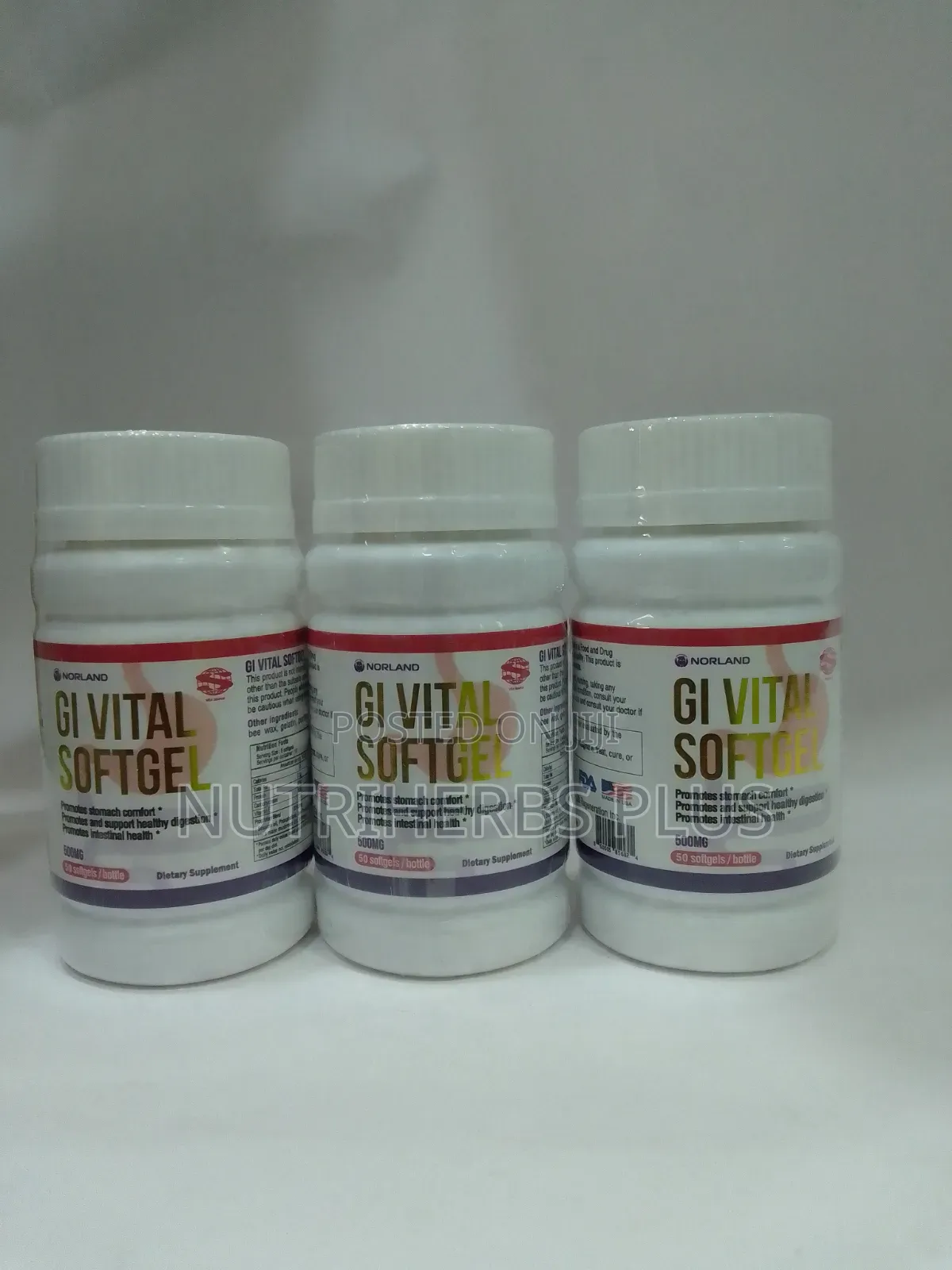 Gi Vital Softgel Promotes and Supports Healthy Digestion (3 Bottles)