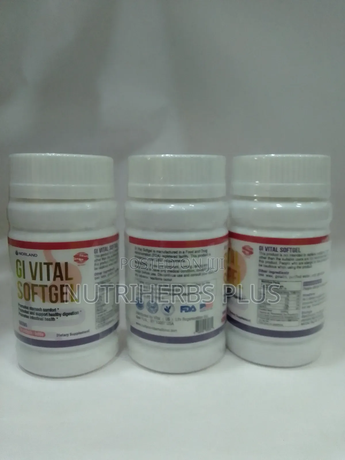 Gi Vital Softgel Promotes and Supports Healthy Digestion (3 Bottles)