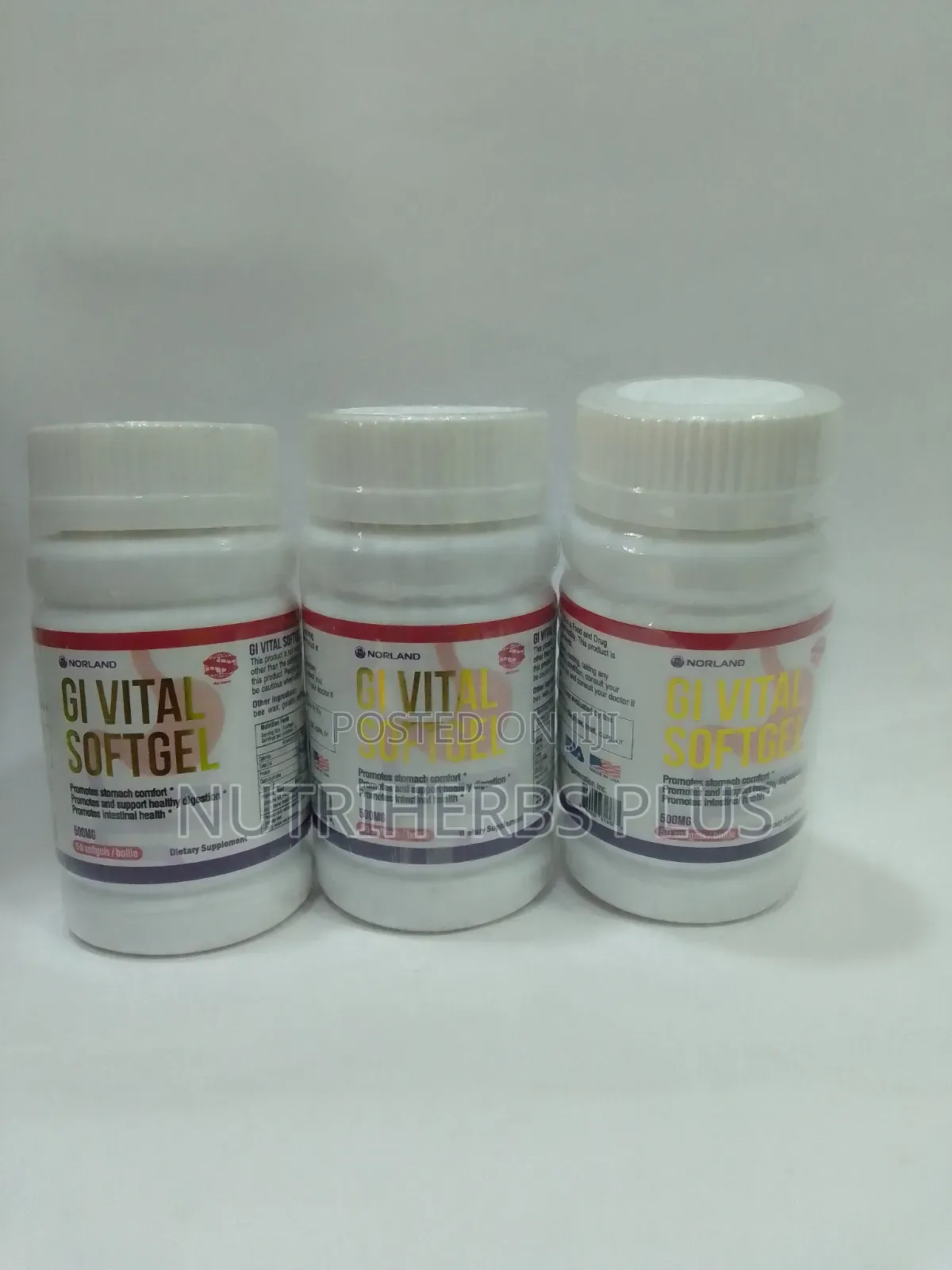 Gi Vital Softgel Promotes and Supports Healthy Digestion (3 Bottles)