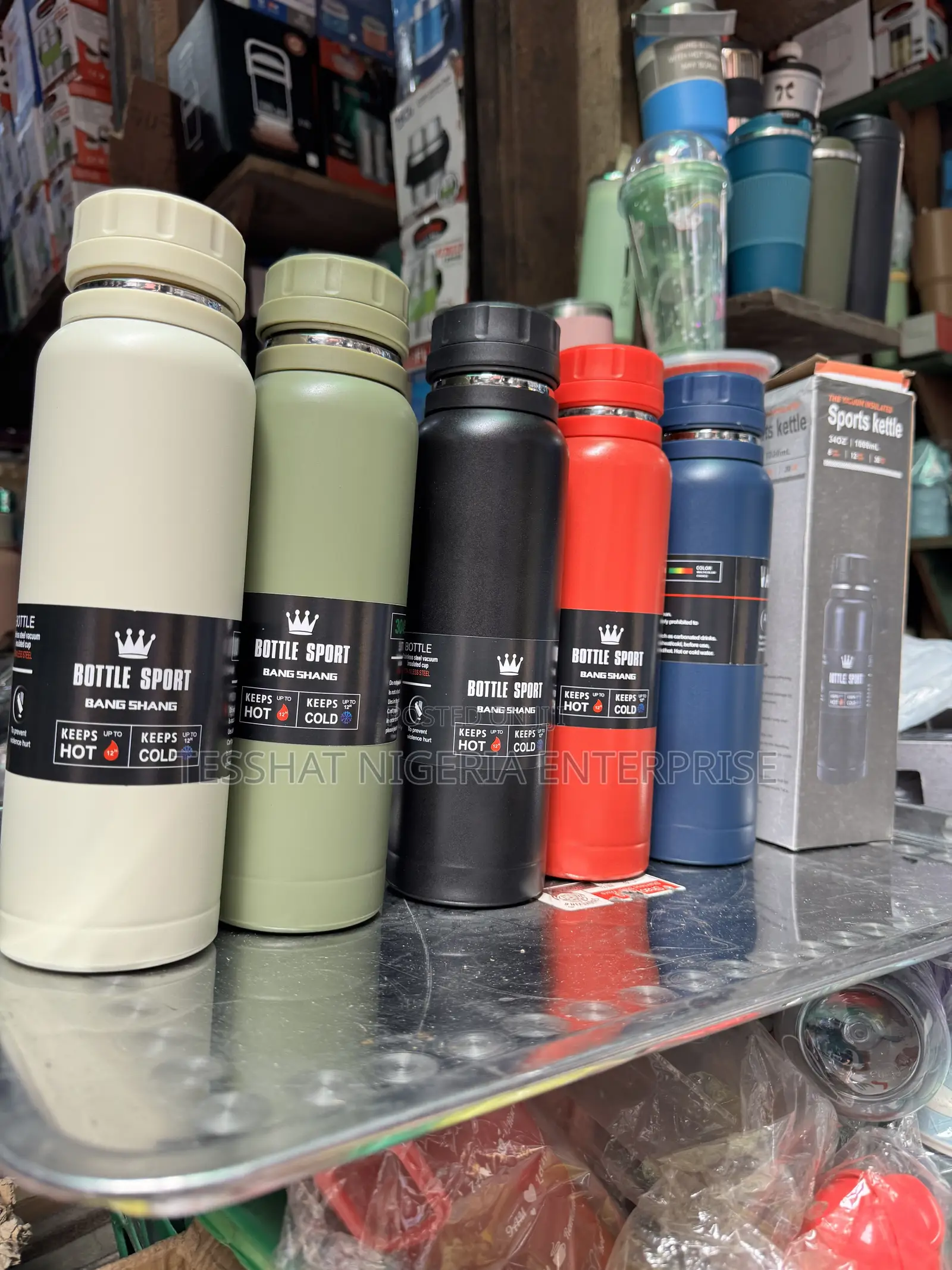 Sport Kettle Water Flask 1,000ml Hot Cold for 24hours
