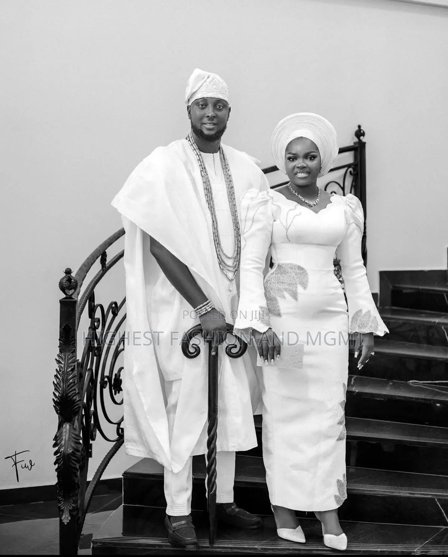 Royal White Heritage Agbada and Gown
