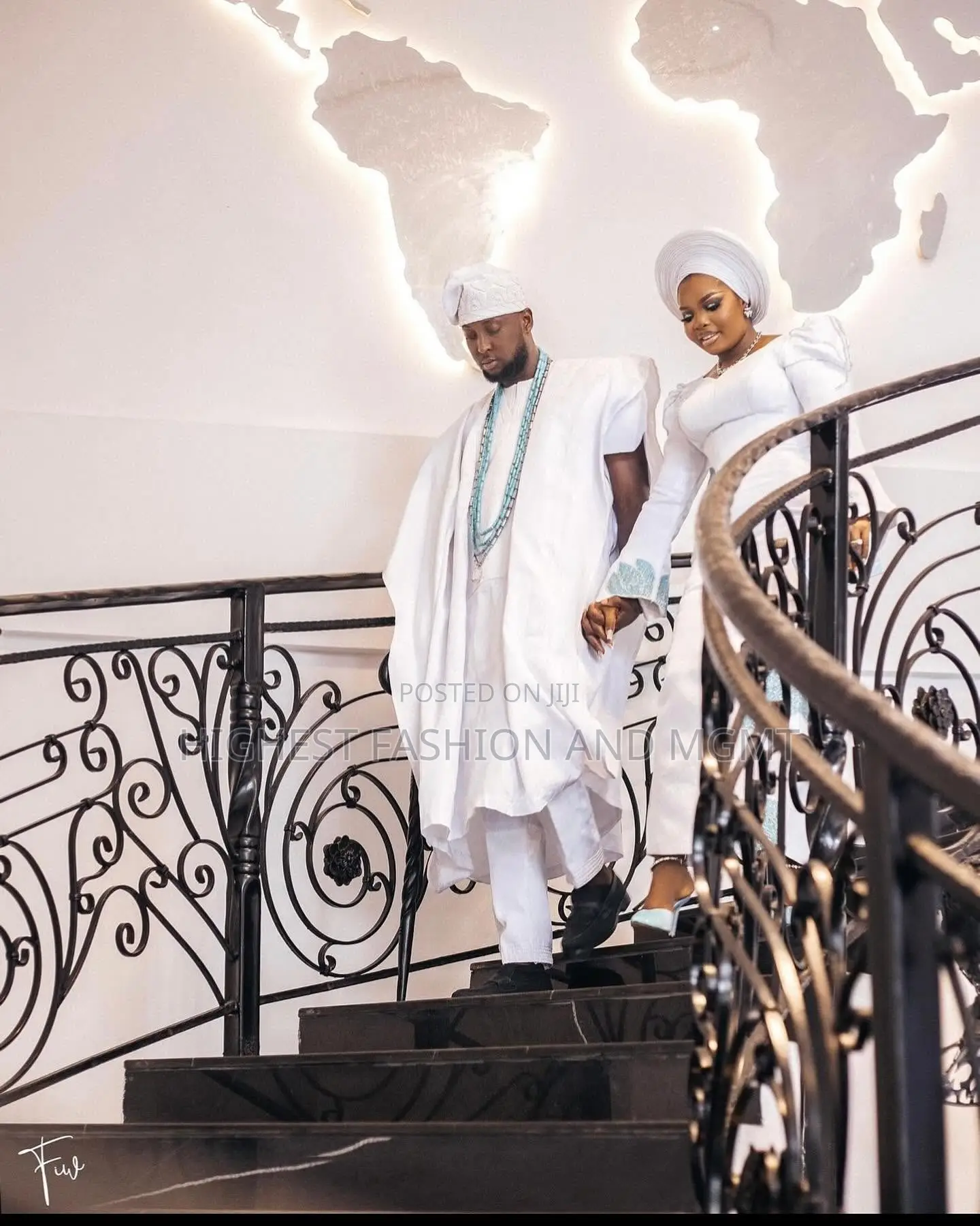 Royal White Heritage Agbada and Gown
