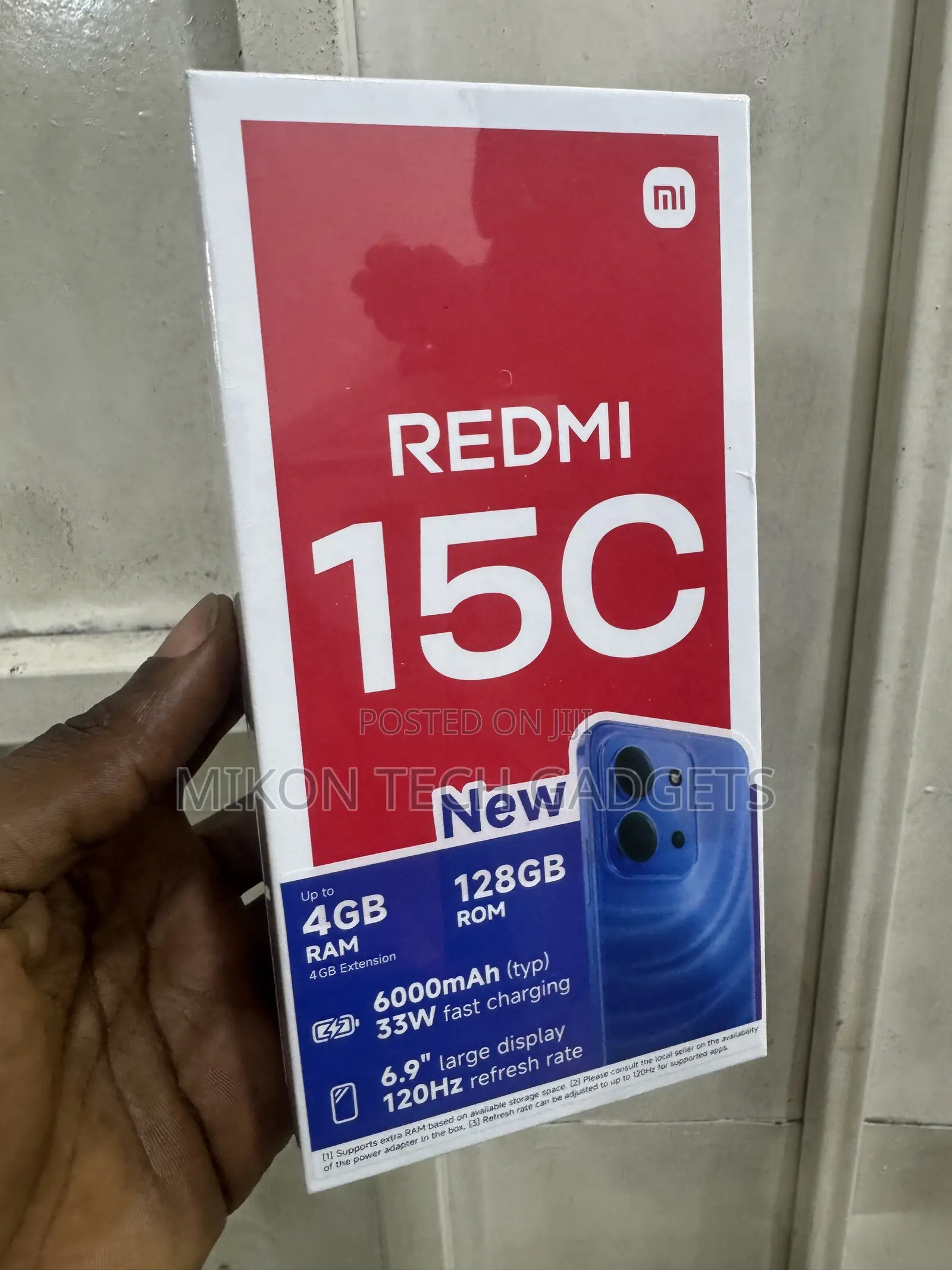 New Xiaomi Redmi 15C 4G 128 GB Black