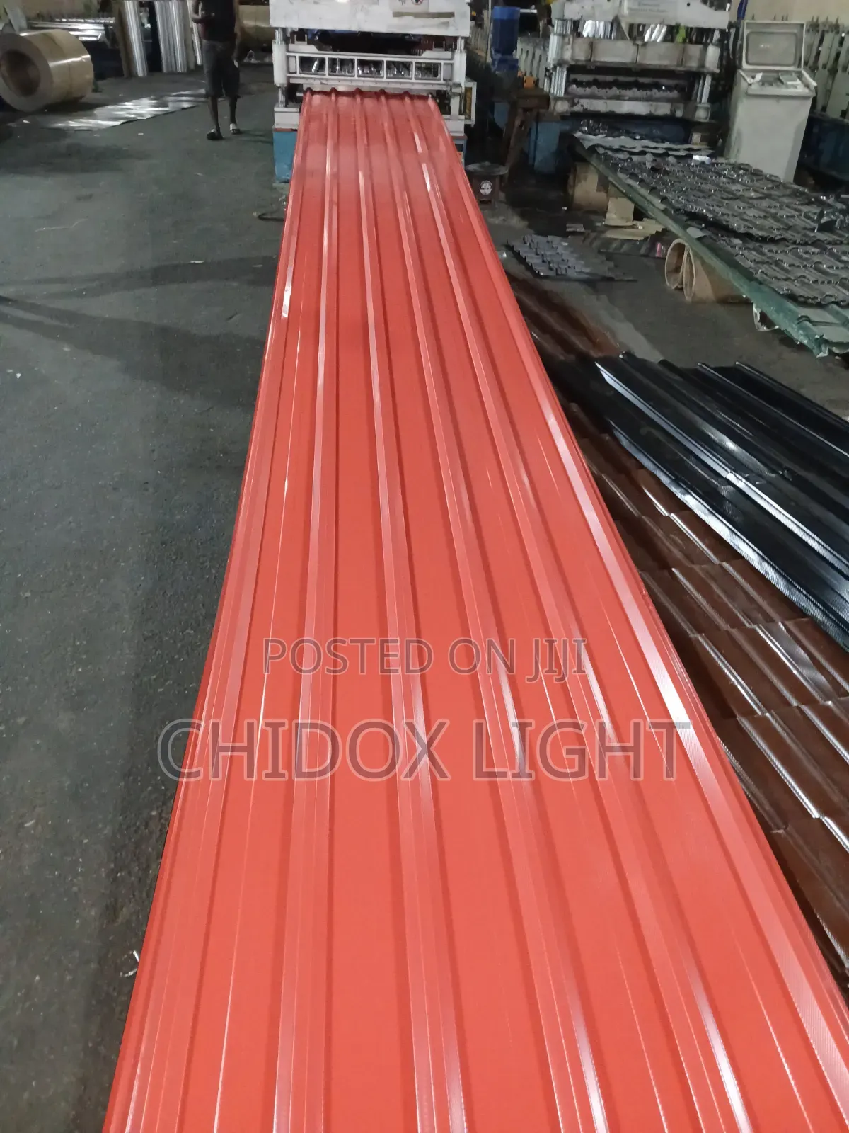 Longspan Design Aluminium Roofing Sheets Red Oven Baked