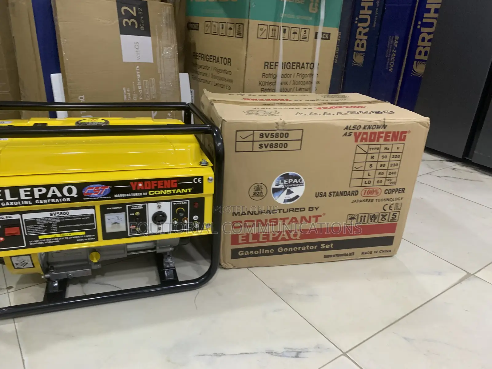 Elepaq Constant SV5800 Generator